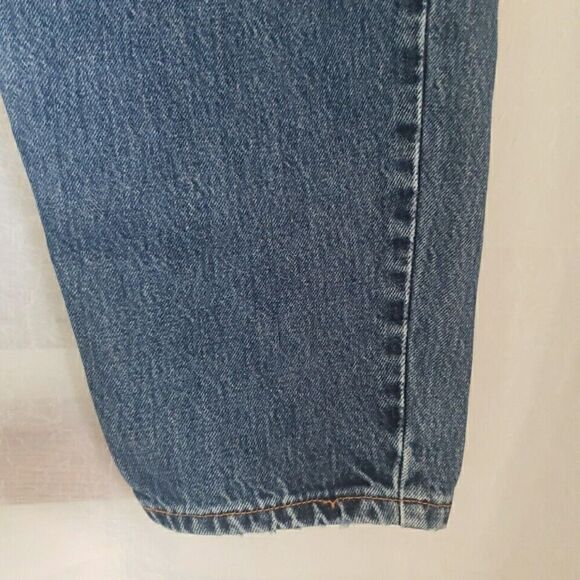 VTG Levi's 550 Jeans Relaxed Tapered 20 W S USA MADE High Rise 36 x 28 2000 Y2K - Picture 7 of 16